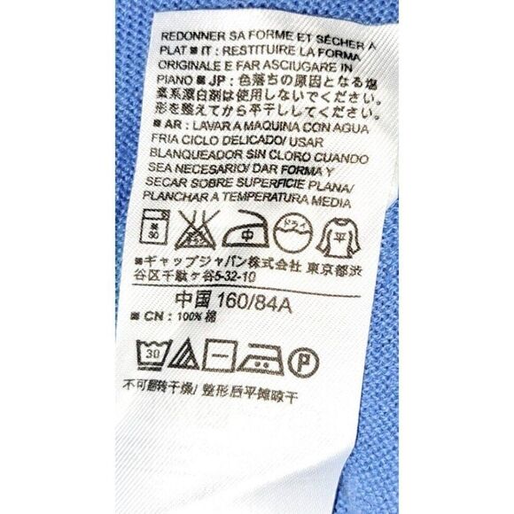 Gap Women's XS Blue wrap sweater NEW With tags 30x22 - Picture 4 of 6